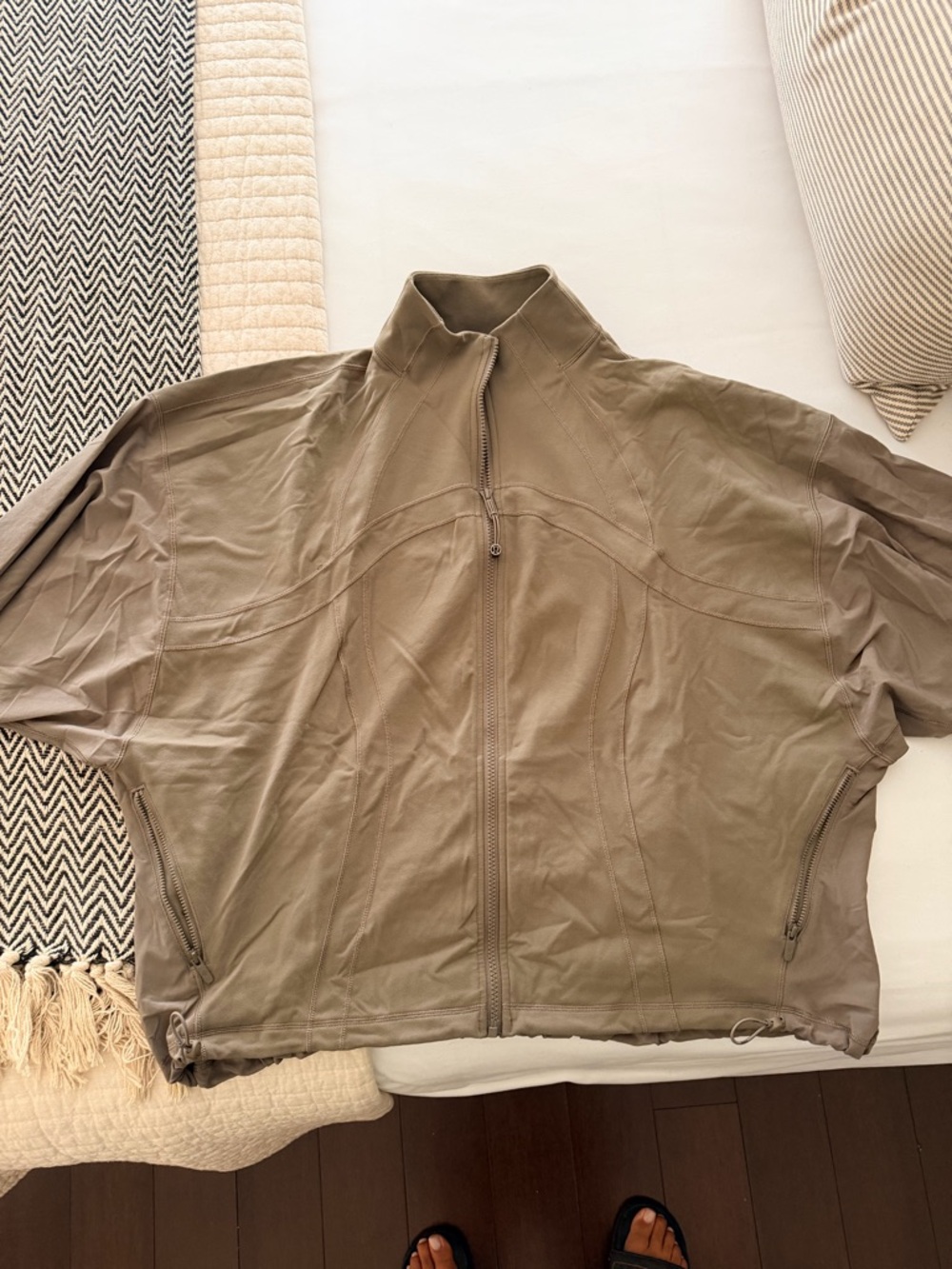 lululemon athletica Olive Lightweight Zip-Front  Jacket